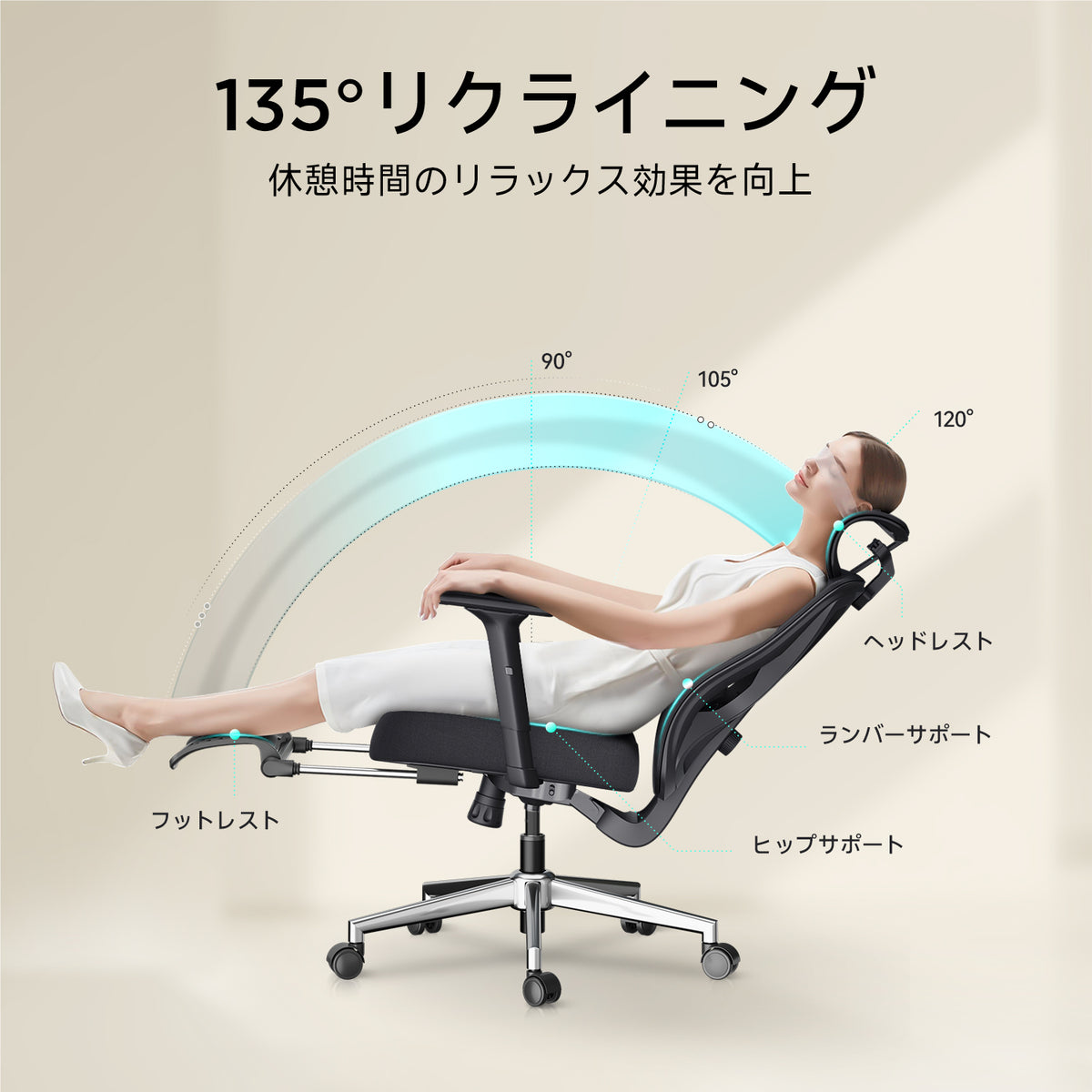 HBADA P5 人間工学チェア