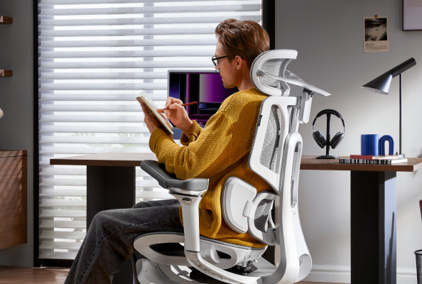 HBADA E3 Pro Ergonomic Office Chair with Footrest
