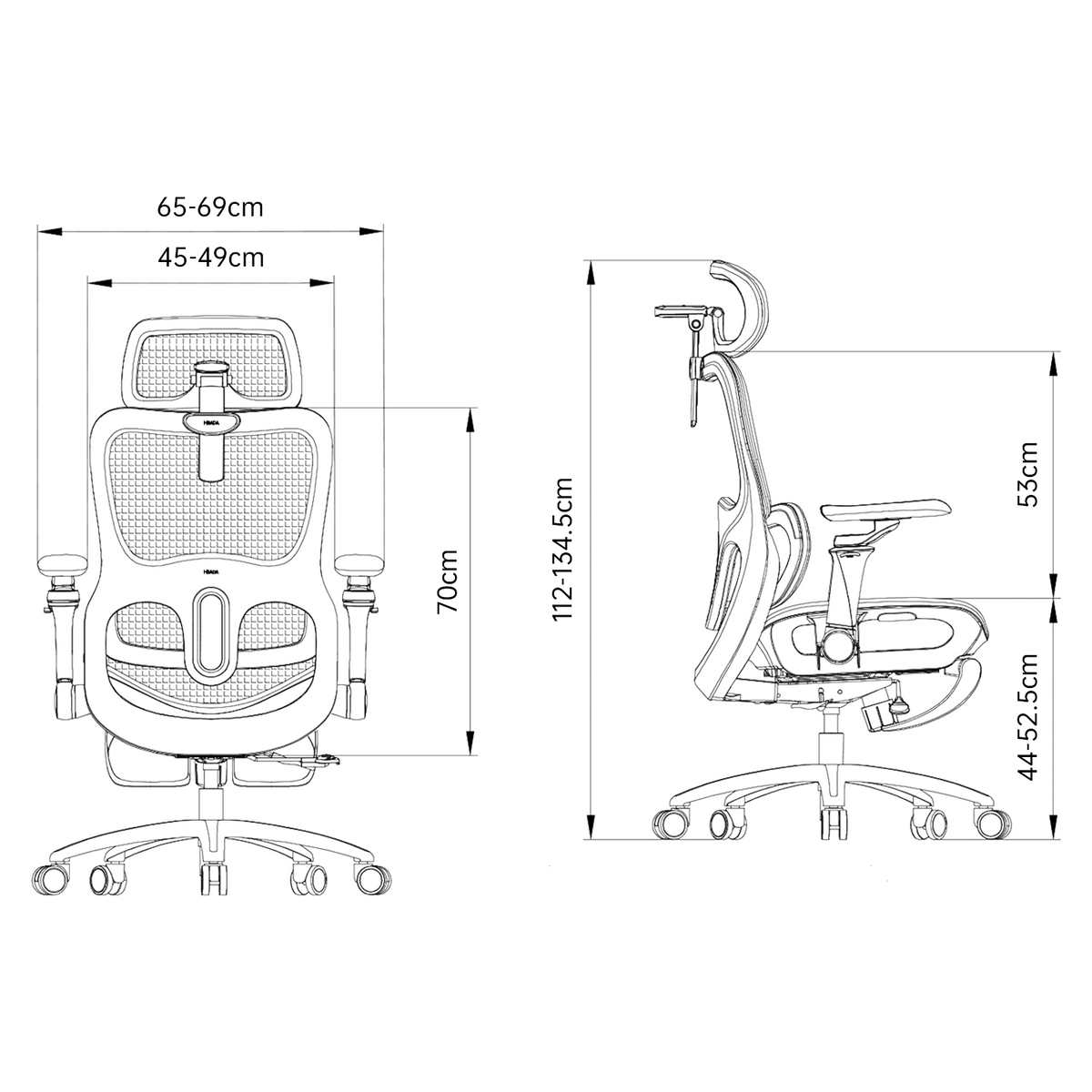 HBADA P2 Ultra エルゴノミクスオフィスチェア -