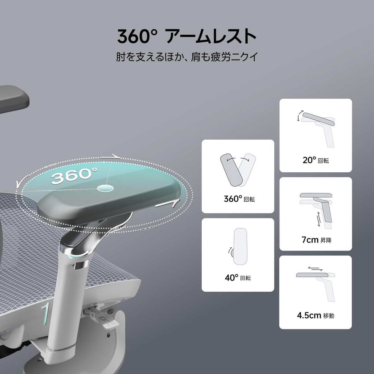 HBADA E3 Ultra 人間工学オフィスチェア（フットレスト付き）